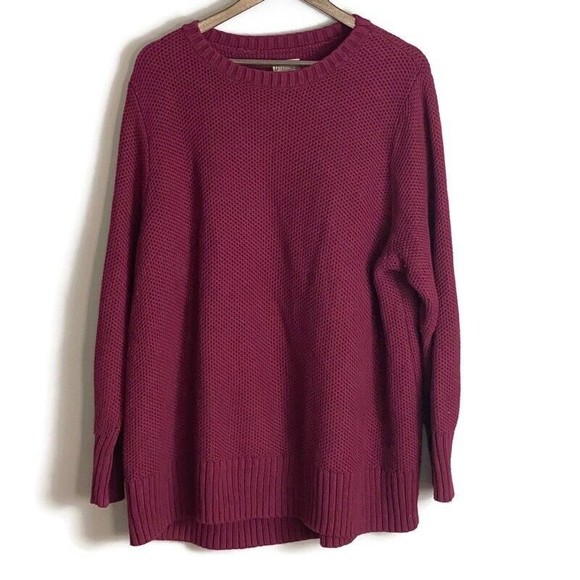 Duluth Other - DULUTH TRADING CO Mens Red Knit Worth Long Sleeve Sweater Size XXL Preppy Warm